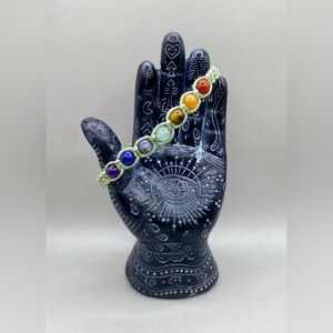 🌈🕉Chakra Bead Sage Hemp Bracelet